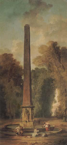 ROBERT, Hubert Landscape with Obelisk